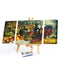 3 Panels Table Fruits Wine Oil Paint By Numbers Kits DIY Handpainted on Canvas