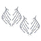 Elegant Zircon Dangle Ear Stud Angel Wings Earrings Ear Clip Rhinestone