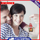 10/21pcs Keychain Pendant Handmade DIY Mosaic Christmas Gnome Bag Accessories