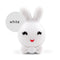LED Night Light Cute Rabbit Intelligent Bedside Lamp Bedroom Decor (White)
