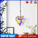 Crystal Wind Chimes Ornaments Love Heart Hanging Pendant Curtains Decoration
