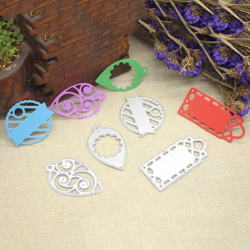 4pcs Metal Punching Molds Stencil Scrapbooking Paper Cards Craft Embossing Mold