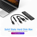 M.2 NVME PCIe to USB3.1 GEN2 M Key SSD Enclosure (USB C-USB A+USB C-USB C)