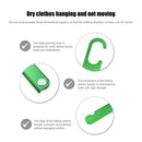 Aluminum Alloy Folding Coat Hanger Portable Clothes Drying Rack (Green) Newly