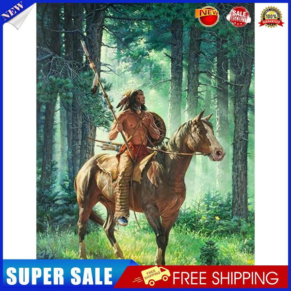 Indigenous On Horse Paint By Numbers DIY Frameless Picture On Canvas (X47)