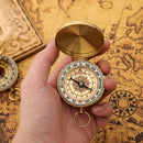 Mini Portable Copper Navigation Compass Outdoor Luminous Flip Compasses Newly