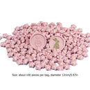 100x Star Retro Sealing Wax Bead Fire Painting Grain for Stamp Craft (Pink)