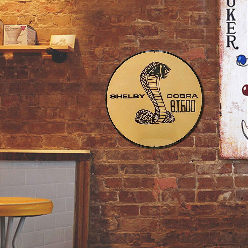 Retro Metal Plate Tin Sign Plaque Shelby Cobra Car Wall Poster Iron Painting