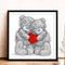 Bear Couple Full Drill Diamond Painting Home Decor DIY Mosaic Kit Picture Newly