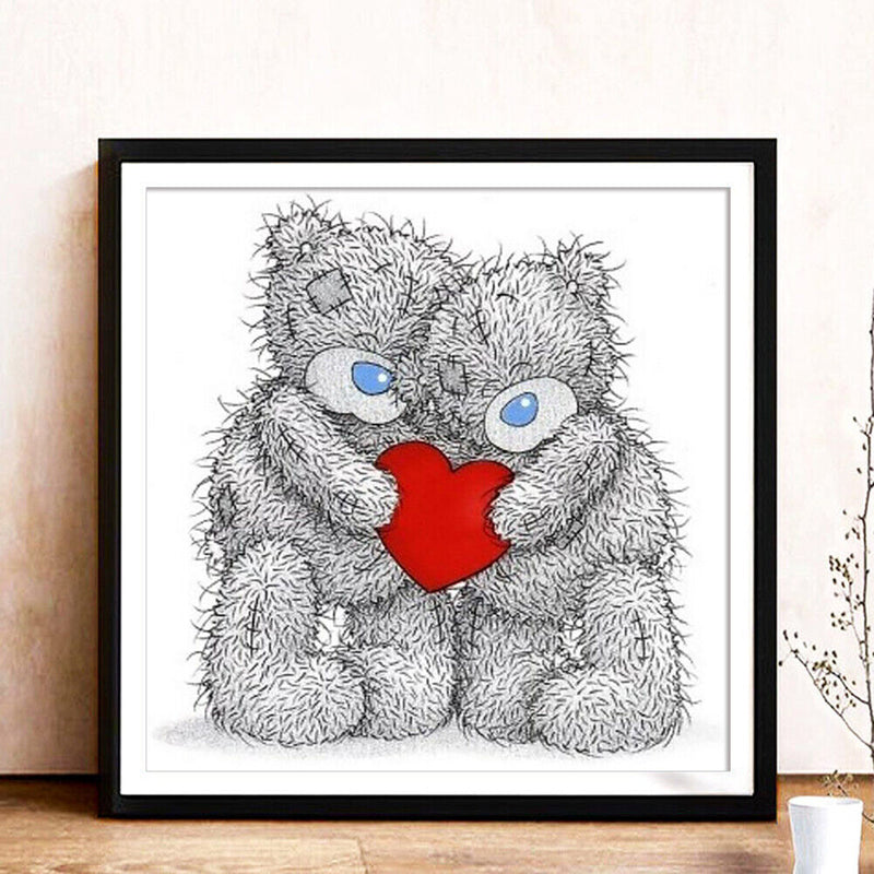 Bear Couple Full Drill Diamond Painting Home Decor DIY Mosaic Kit Picture Newly