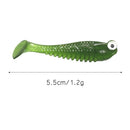 Artificial Fishing Lure 5.5cm Artificial Soft Bait T Tail Swimbait Fishing Tackles