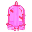 Women/Men PVC Clear Waterproof Backpacks Teen Hologram Schoolbags/Pink