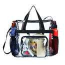 PVC transparent jelly bag large capacity transparent bag black
