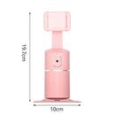 360 Rotation Face Tracking Tripod Phone Holder Live Video Gimbal (Pink) Newly