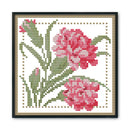 12 Months Flower Cross Stitch DIY Needlework 14CT Stamped (January H423)