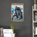 Metal Signs Ride a Motorcycle Iron Painting Metal Wall Waterproof Poster Plate