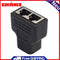 RJ45 Splitter Adapter 1 to 2 Dual Female Port CAT5/CAT 6 LAN Ethernet Sock
