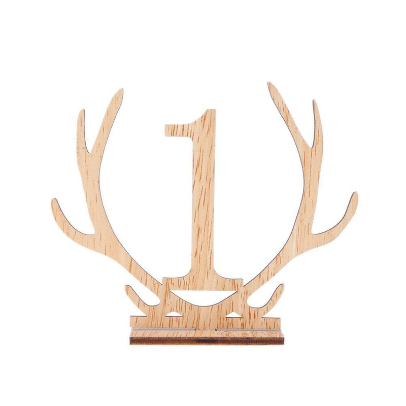 20pcs 1 to 20 Wooden Table Numbers Holder for Wedding Party Seat Decor Newly