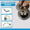 With Anti-clogging Basket Sink Drain Stopper Wash Basin Bounce Drain Filter