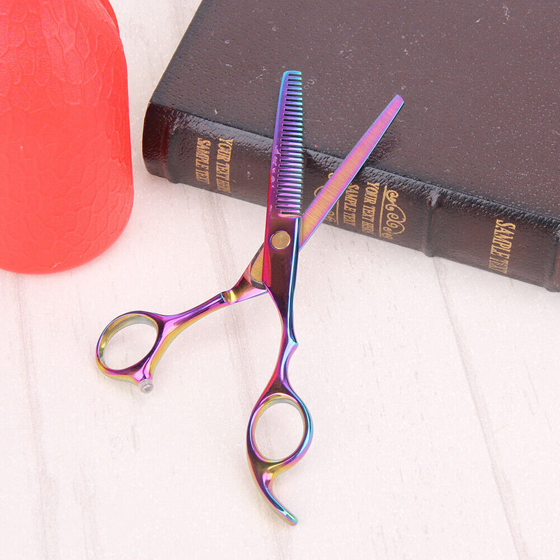 Stainless Steel Colorful Hairdressing Scissor Barber Hair Thinning Shears