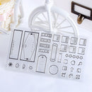 Decorating Craft Transparent Stamp Flower Christmas Tree Silicone Rubber
