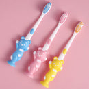4pcs Baby Kids Training Soft-bristled Toothbrushes for Teeth Clean (Bear)