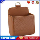 Car Storage Bag Air Vent Dashboard PU Organizer Box Phone Holder (Brown)