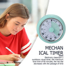 Kitchen Baking Countdown Magnetic Stainless Steel Mechanical Timer (Blue)