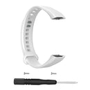 Silicone Wristwatch Band Strap for Huawei Honor 3 Smart Bracelet(White)