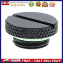 Black G1/4 Thread Low Profile Plug for PC Water Cooling Radiator Reservoir