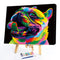 Painted Pug Oil Paint By Numbers DIY Canvas Wall Art Picture Craft Home Dec