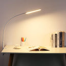 Desk Lamp with Clamp, Dimmable, Flexible Gooseneck Light for Study (White) Newly