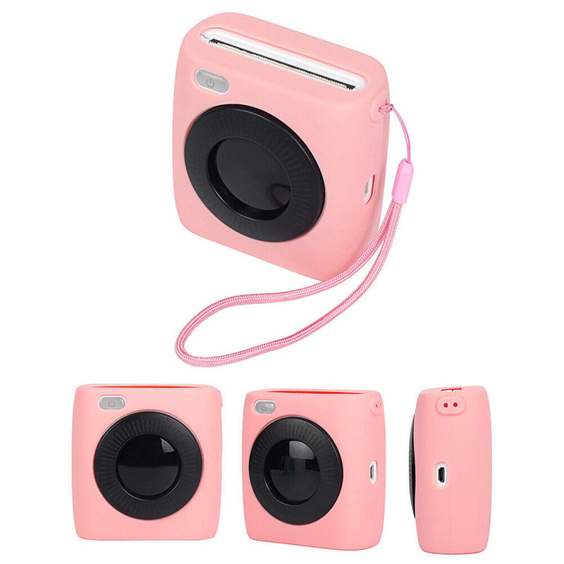 Silicone Protective Case Cover for Paperang P2 Mini Pocket Printer (Pink) Newly