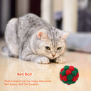 3pcs Pet Interactive Colorful Traning Bells Ball Kitten Play Chewing Bouncy T