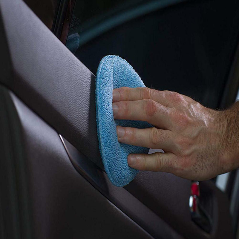 12PCS 5" Microfiber Foam Sponge Polish Wax Applicator Car Detailing Cleani hot.