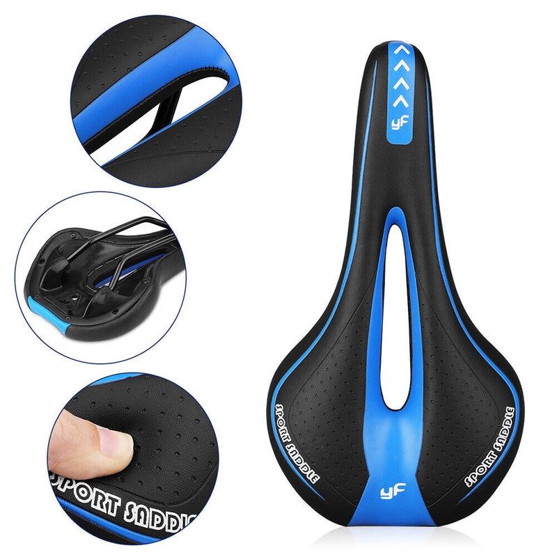 YAFEE Mountain Bike Seat Saddle Soft Bicycle Breathable Comfort Hollow Cushion