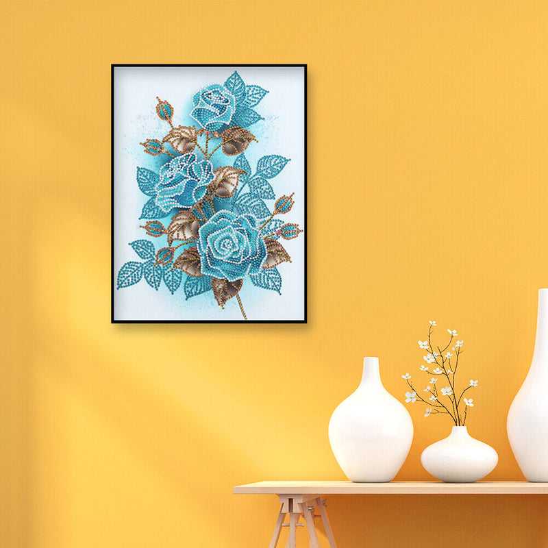 5D DIY Part Special Shaped Drill Diamond Painting Flowers Drawing Newly