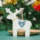 Home Decor Xmas Tree Hanging Christmas Decoration Elk Pendant Wooden Ornaments
