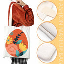 Women Fashion Large Capacity Shoulder Bags Lady Canvas Flower Egg Travel Bag