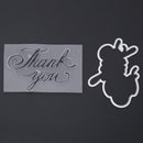 Silicone Thank You Stamp+Metal Cutting Dies Stencil Frame Scrapbook Album Newly