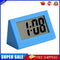 Mini LCD Digital Electronic Desktop Time Clocks Silent Desk Clocks (Blue)
