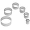 6pcs Stainless Steel Round Sugar Cutting Die Fondant Cake Mold Decor Tool