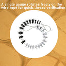 Bolt Nut Screw Thread Checker 26 Male/Female Size Gauge Measuring Tool Newly