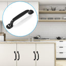 Black Cabinet Handle Furniture Hardware Zinc Alloy Cupboard Wardrobe Drawer P