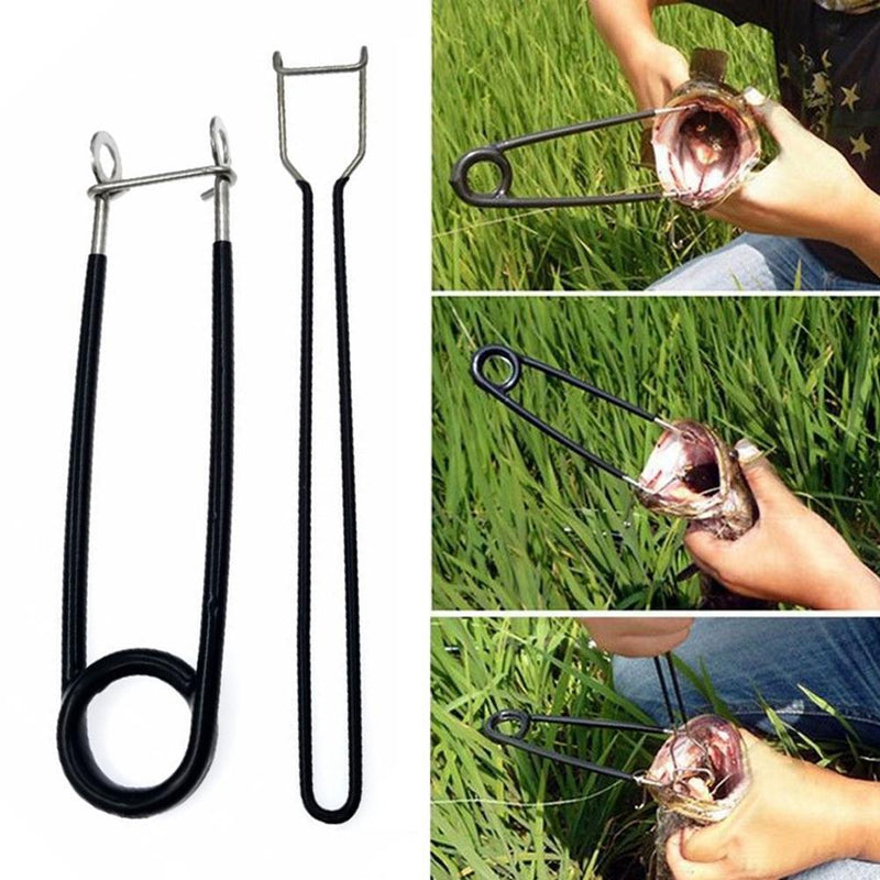Portable Fish Mouth Opener + Jaw Spreader Hook Remove Kit Fishing Tackle