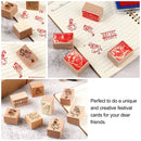 DIY Albums Forest Plants Wooden Rubber Stamp Flower Girl Printed Scrapbooking