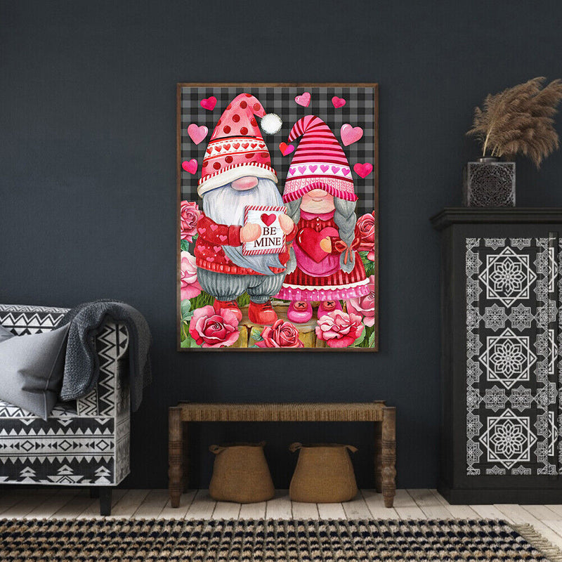 5D Kit Rhinestone Pictures DIY Christmas Gnome Full Square Drill Diamond Craft