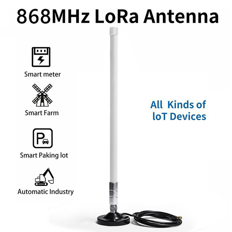 3/4/5dBi 858-878MHz for Helium Hotspot Miner Antenna+Magnetic Base for LoRa/HNT