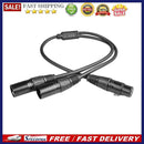 50cm 3 Pin Jack XLR Female to Dual XLR Male Y Splitter Adapter Cable Conver