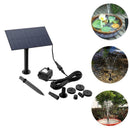 Solar Panel Kit Water Pump Pond Fountain Pool Submersible Outdoor Garden H4B4